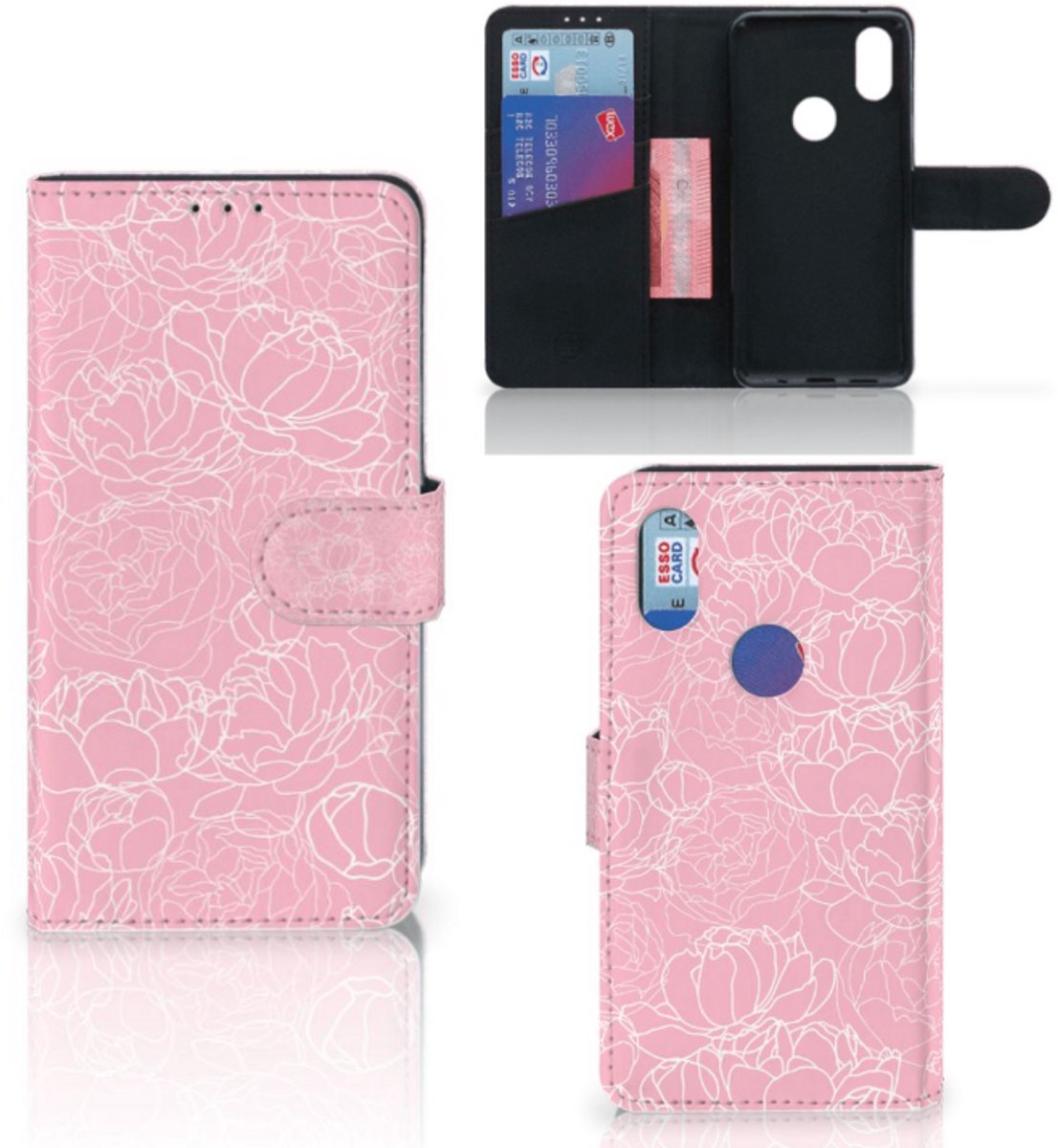 Xiaomi Mi Mix 2s Hoesje White Flowers