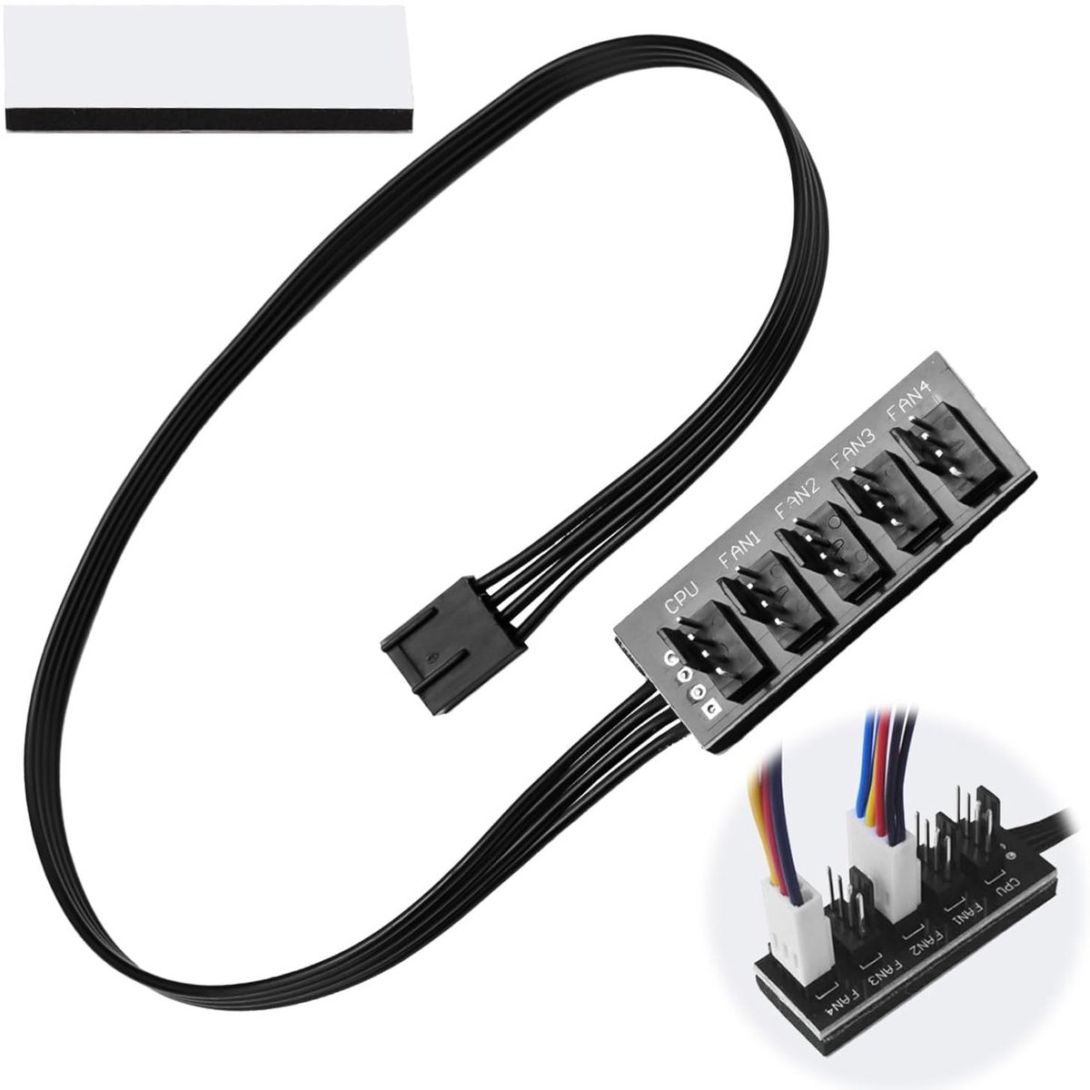 PWM Ventilator Splitter voor Desktop Computer - 4-Pins Adapter Kabel