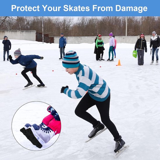 DUTIFUL Schaatsbeschermer, verstelbare schaatsbescherming met veer, kunstschaatsen, accessoires, voor kunstschaatsen of hockey DUTIFUL Schaatsbeschermer, verstelbare schaatsbescherming met veer, kunstschaatsen, accessoires, voor kunstschaatsen of hockey