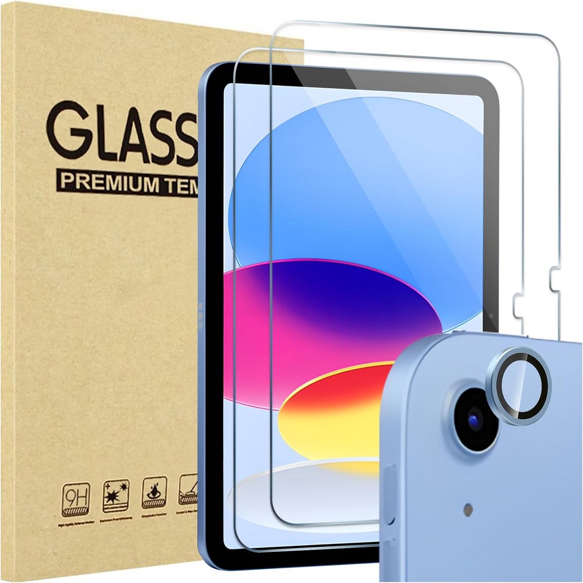 2-Pack Screenprotector voor iPad 11 inch en 10.9 inch Gehard Glas