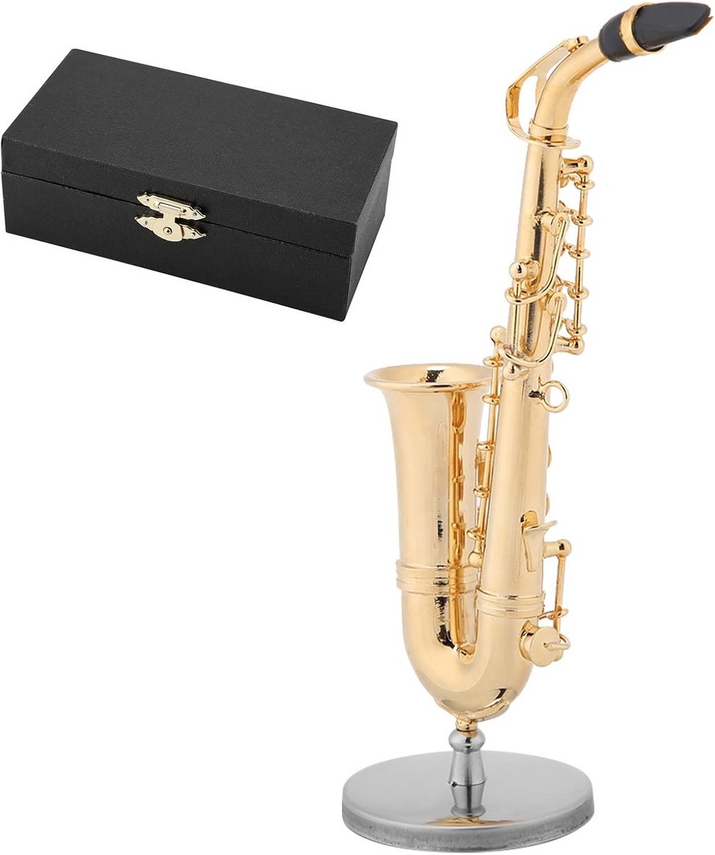 Miniatuur Alt Saxofoon Model met Standaard en Koffer