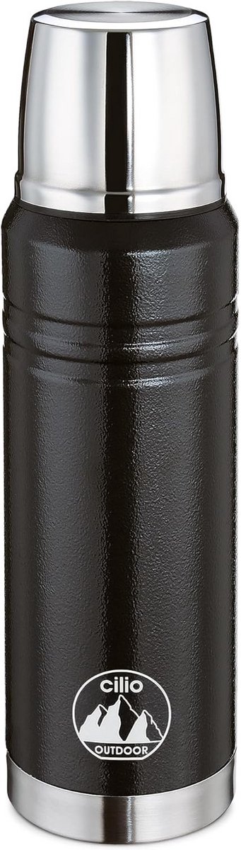 RVS Thermosfles Zwart 500 ml - Warme en Koude Dranken