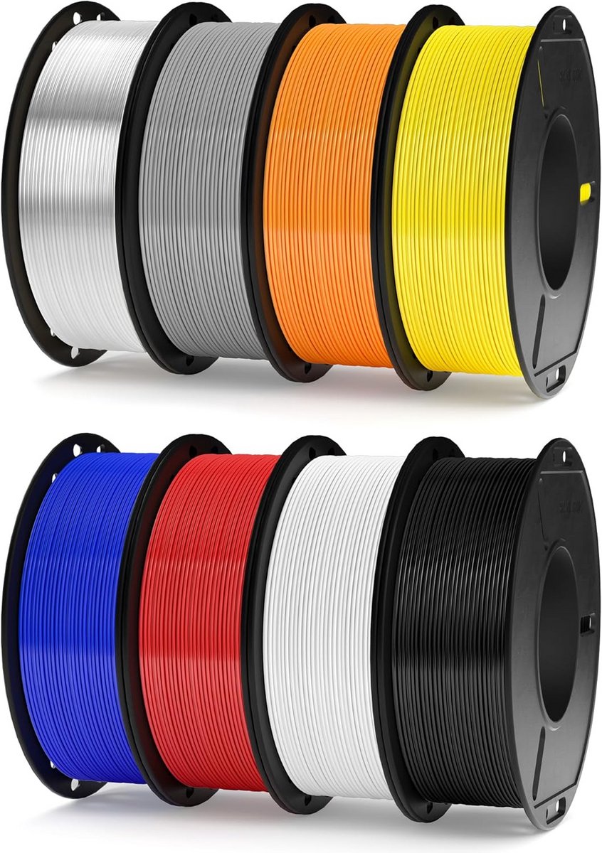 PETG Filament 1.75 mm Multikleur Set voor 3D Printers - Hoge Snelheid en Precisie