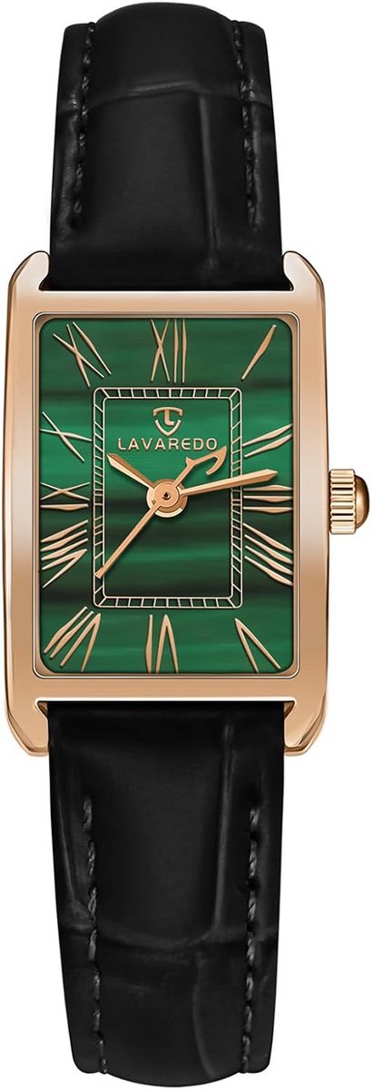 Elegant Dameshorloge met Ronde Kast en Verwisselbare Armband (Leer of RVS)