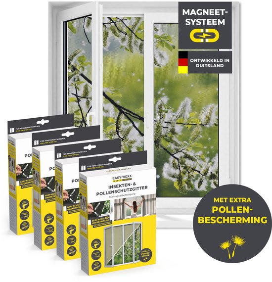 Insectenhor voor ramen magnetisch 80x140 cm antracietkleurig kopen