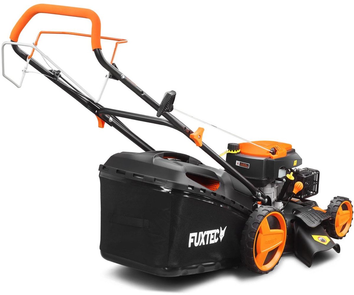 FUXTEC Grasmaaier Benzine - 51cm - Zelfrijdend / Zelftrekkend / Achterwielaandrijving - Mulchfunctie - Opvangbak 60L - FX-RM5196 – foto 2