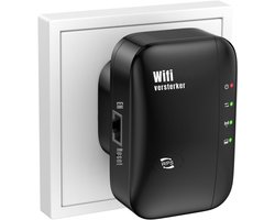 Core® Wifi Versterker Stopcontact – Wifi Versterker – 1200 Mbit/s – Zwart – ‎‎‎10cm x 10cm x 7cm