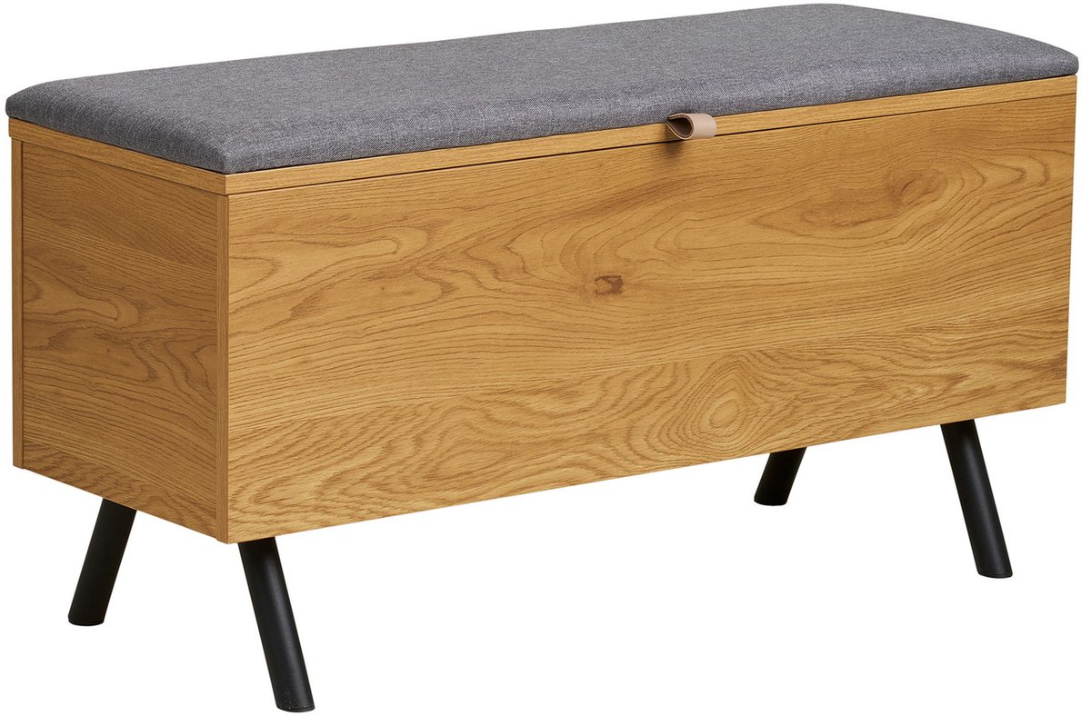 House Nordic Opbergbank Barco - Naturel Hout - 92x48x33cm
