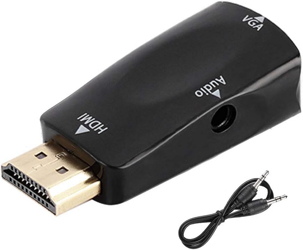 HDMI naar VGA Adapter met Audio-uitgang 1080P