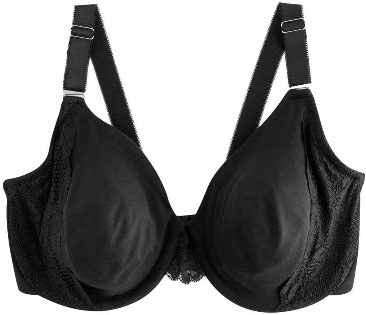 Next Dames - F-K beugelbeha zonder vulling met ultiem comfort en ondersteuning - Zwart Black