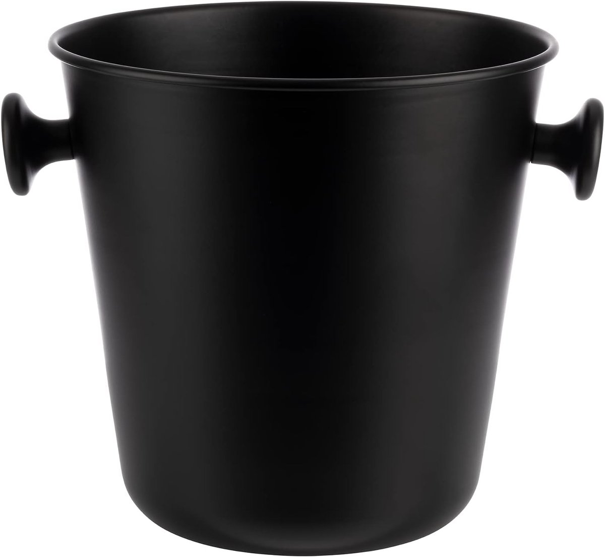 Wijnkoeler - Champagne emmer - Dranken koelen - Twee handgrepen - Ø 21.5 cm - Mat zwart