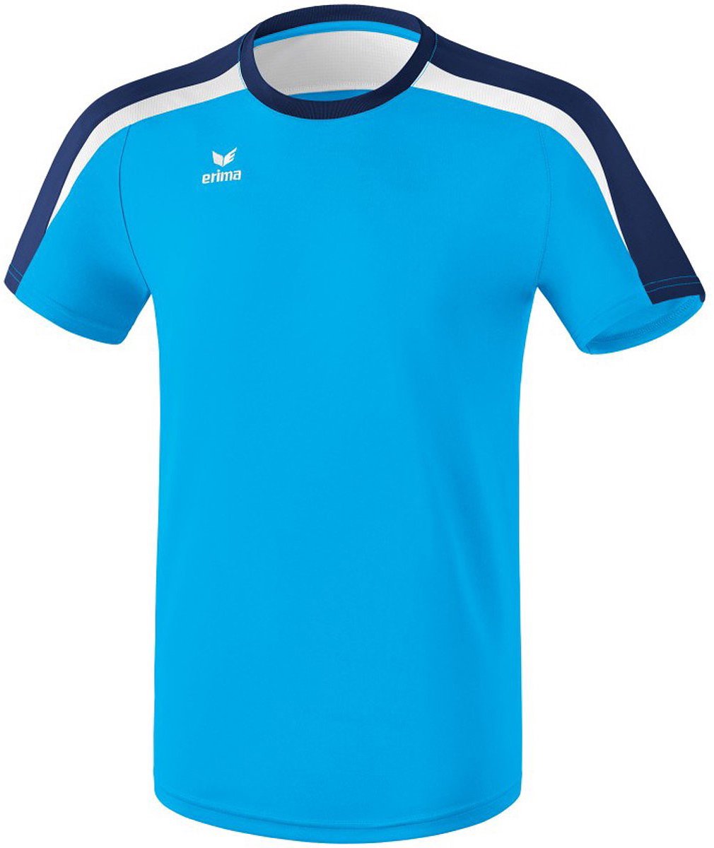 Erima Liga 2.0 T-Shirt Kinderen - Curaçao / New Navy / Wit | Maat: 116