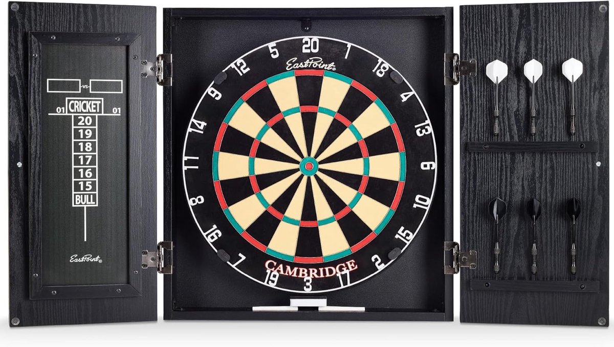 Dartbord Set - Wedstrijd Bord - Huiselijke Competitie - Automatisch Score Systeem - Standaard Afmeting - Natuurlijk