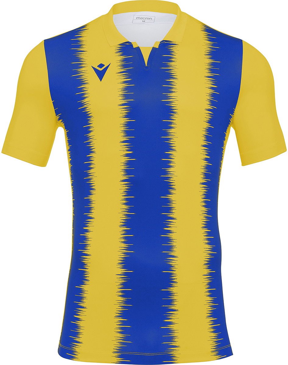 Macron Miram Shirt Korte Mouw Heren - Geel / Royal | Maat: L