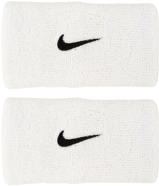 Swoosh Classic Doublewide 2pack Tennispolsband White/Black One Size