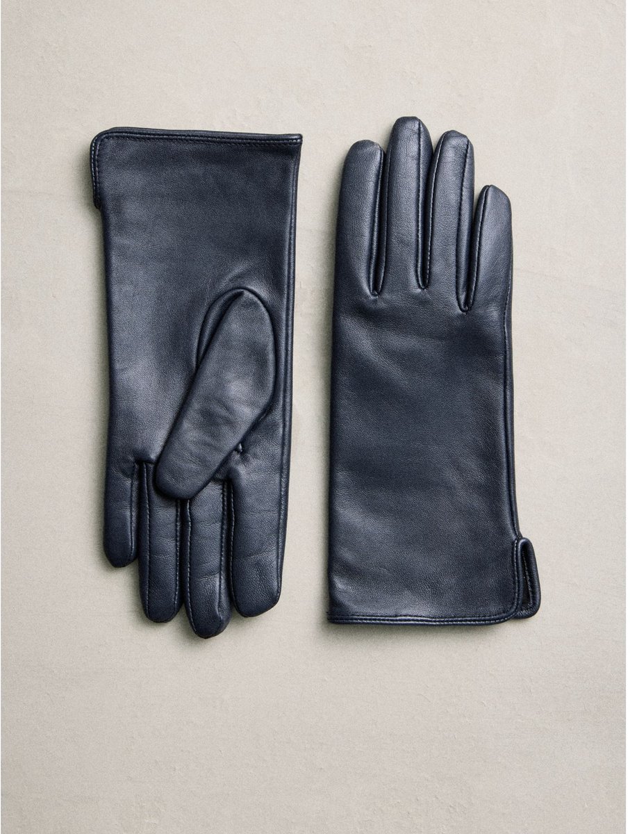Next - Dames - Leren handschoenen - Blauw
