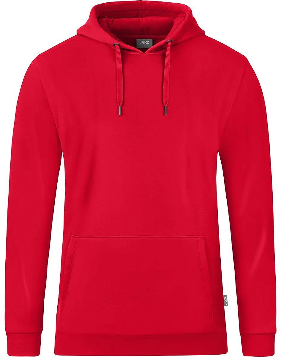 Jako Organic Sweater Met Kap Heren - Rood | Maat: S