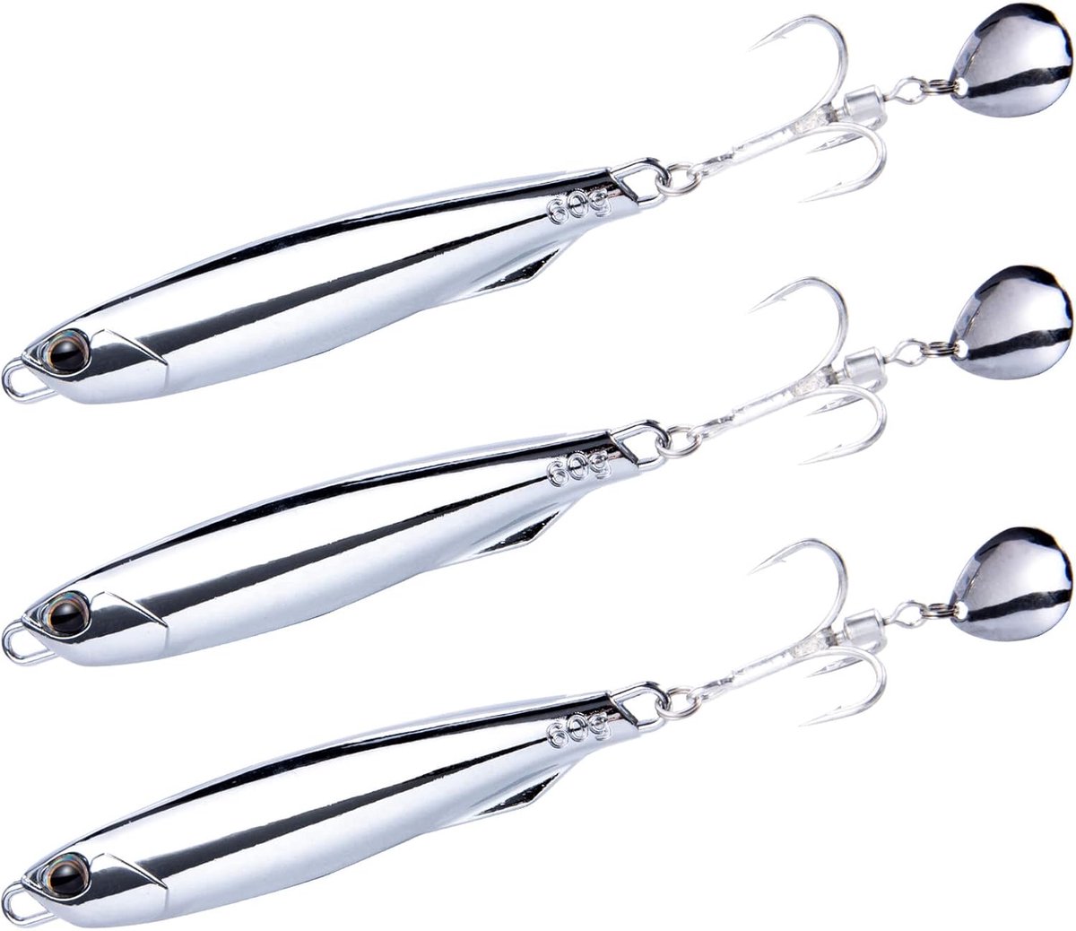 Zee Vissen Lokken - Jigging Lepels - Verticaal Jiggen - Zink Materiaal - 60 Gram - Colorado Blade