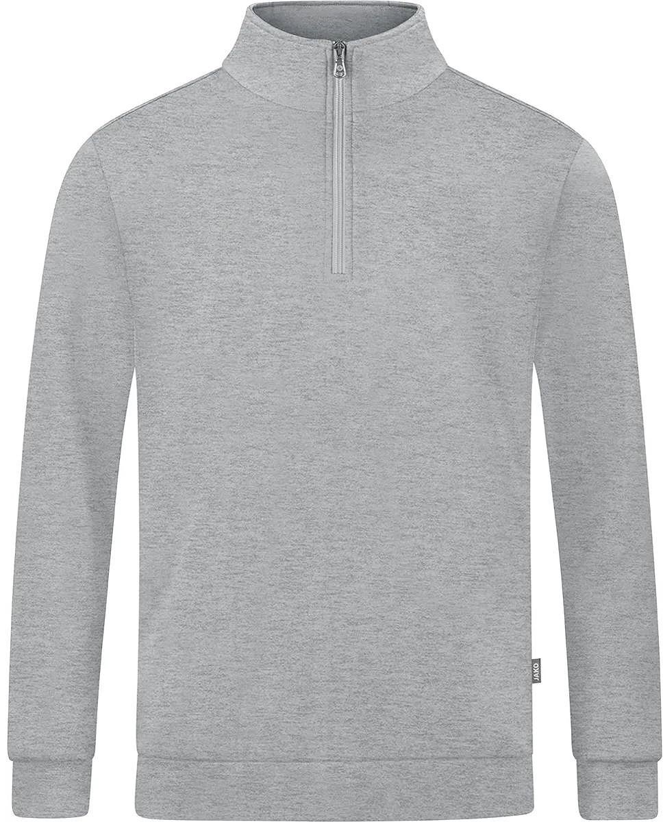 Jako Organic Ziptop Heren - Lichtgrijs Gemeleerd | Maat: XL