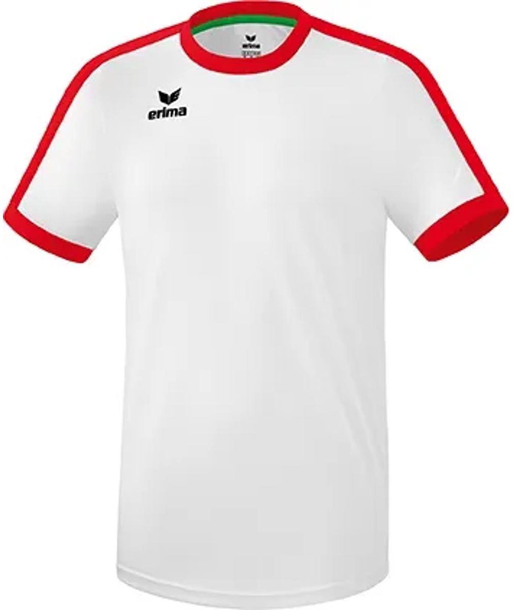Erima Retro Star Shirt Korte Mouw Kinderen - Wit / Rood | Maat: 116