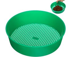 Tuin Zeef - Compost Bodem - Bodem Verbeteren - Duurzaam Polypropyleen - 20.5 cm Vierkant - Groen