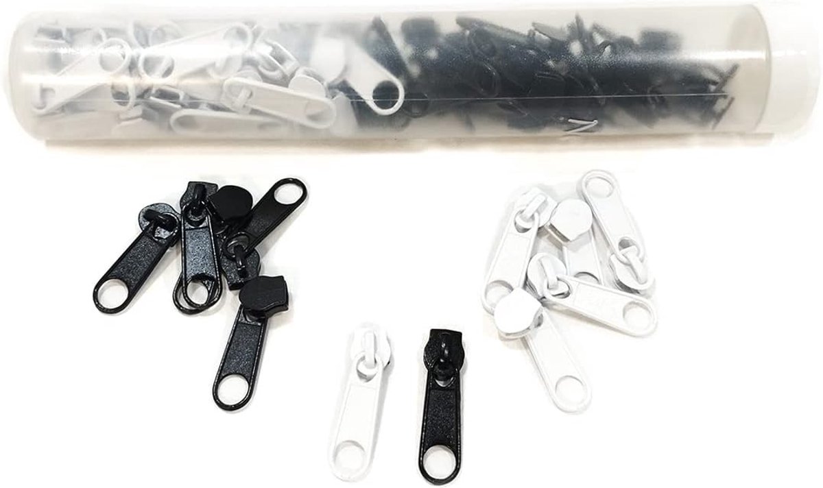 Rits Glijders - Vervanging Onderdelen - Kleding Reparatie - 132 Stuks Set - Gemengde Kleuren