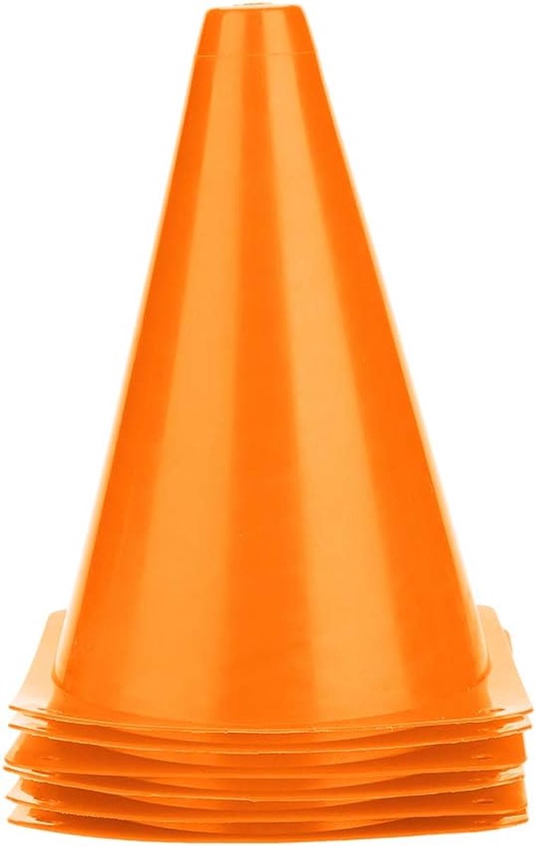 Voetbal Trainingskegels - Markeer Kegels - Sport Training - Stabiel Vlak Ontwerp - Set van 6 - Oranje