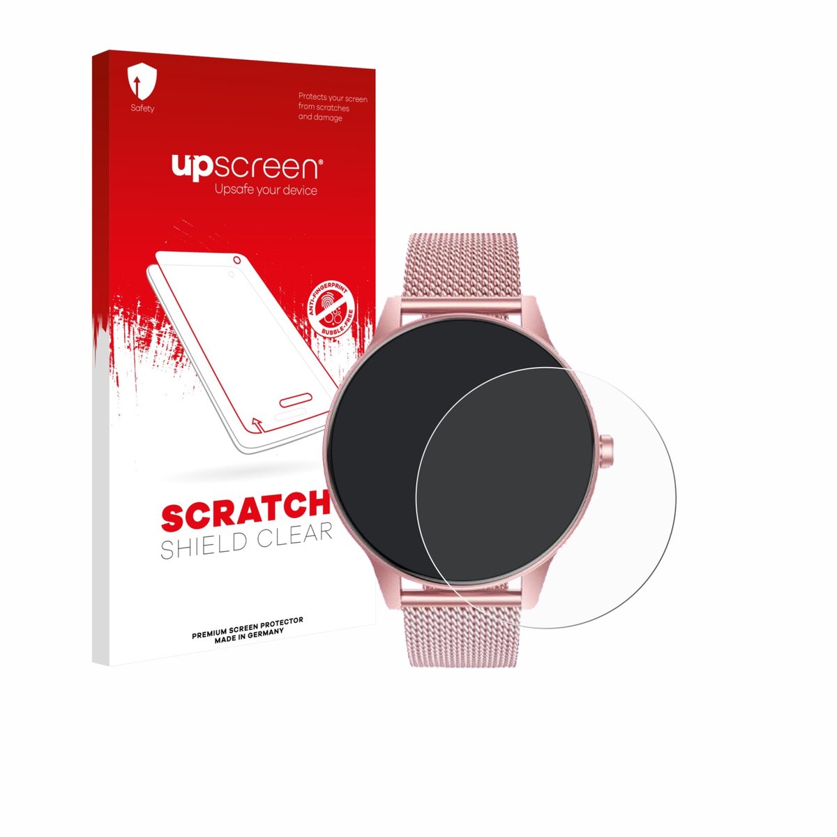 upscreen - Screenprotector voor TAOLOON Smartwatch 1.27" - Folie Beschermfolie transparant