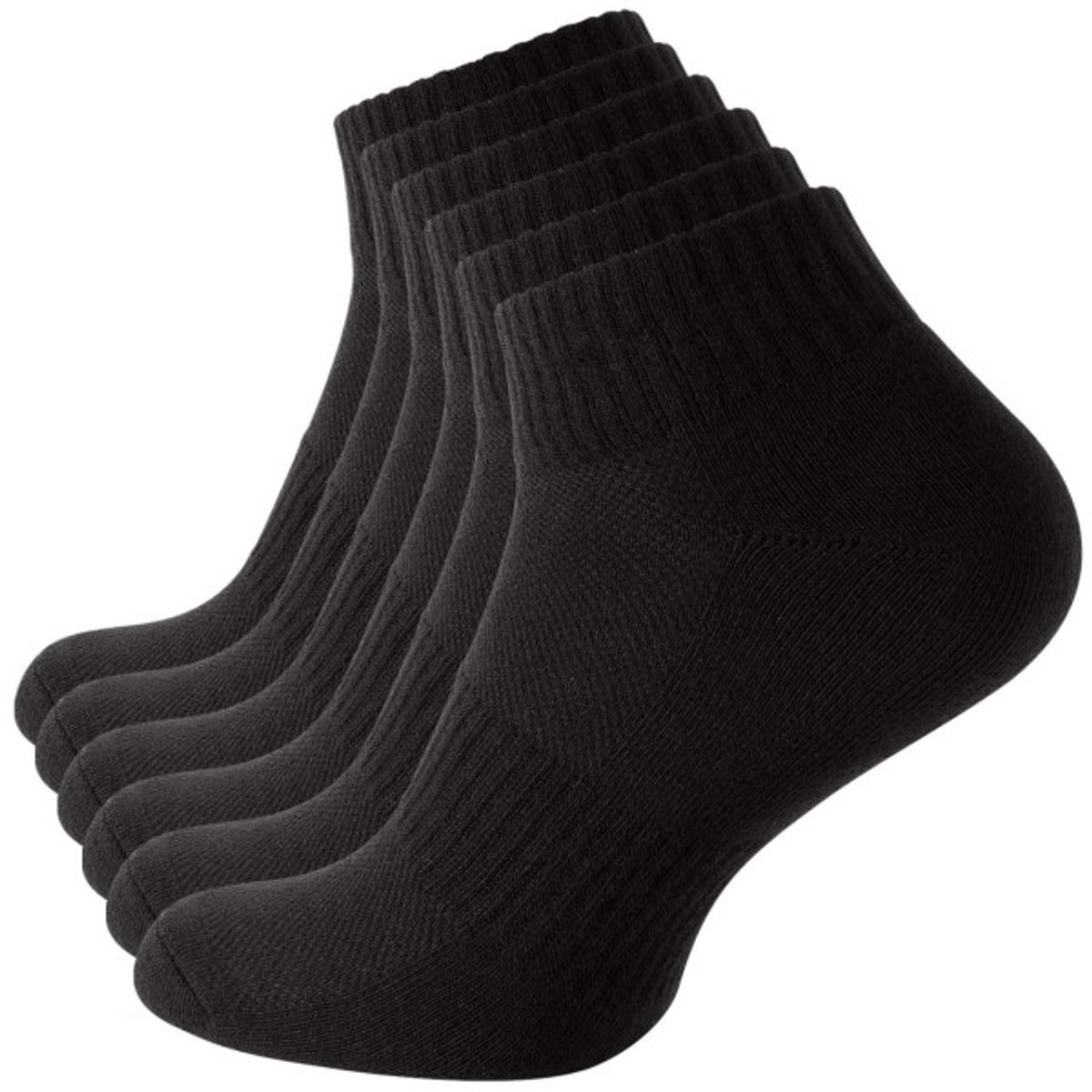Stark Soul lage sportsokken - Low Cut sneakersokken - zwart - unisex - Maat 35/38 - 3 paar