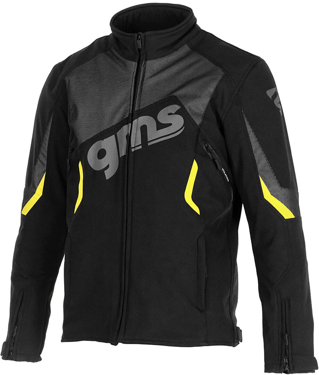gms Arrow Zwarte Gele Motor Softshelljas - Jas
