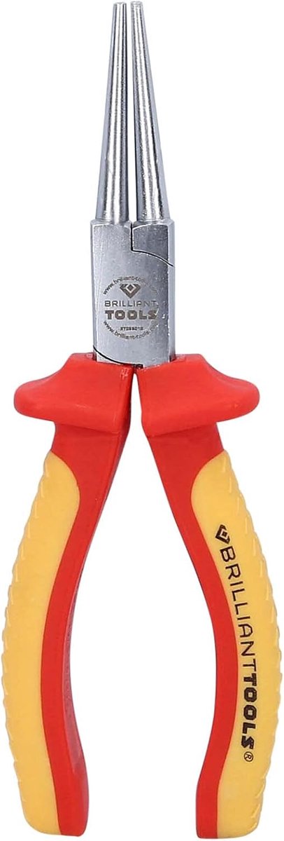 Rondbektang - Punt tang - Veilig werken - VDE Geïsoleerd - 172 mm - Rood