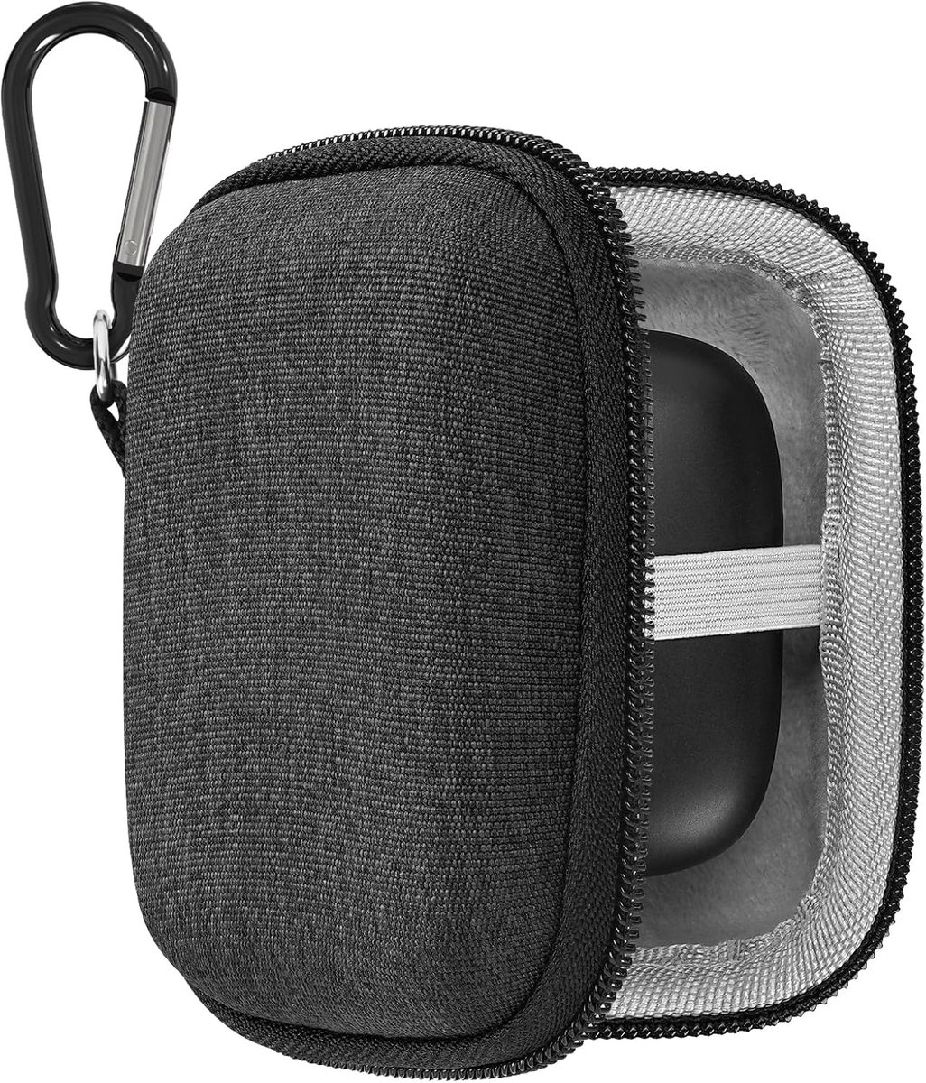 Oordopjes Case - Opbergdoosje Oortjes - Reizen Bescherming - Harde Schaal - 8x5.5x4 cm - Donkergrijs