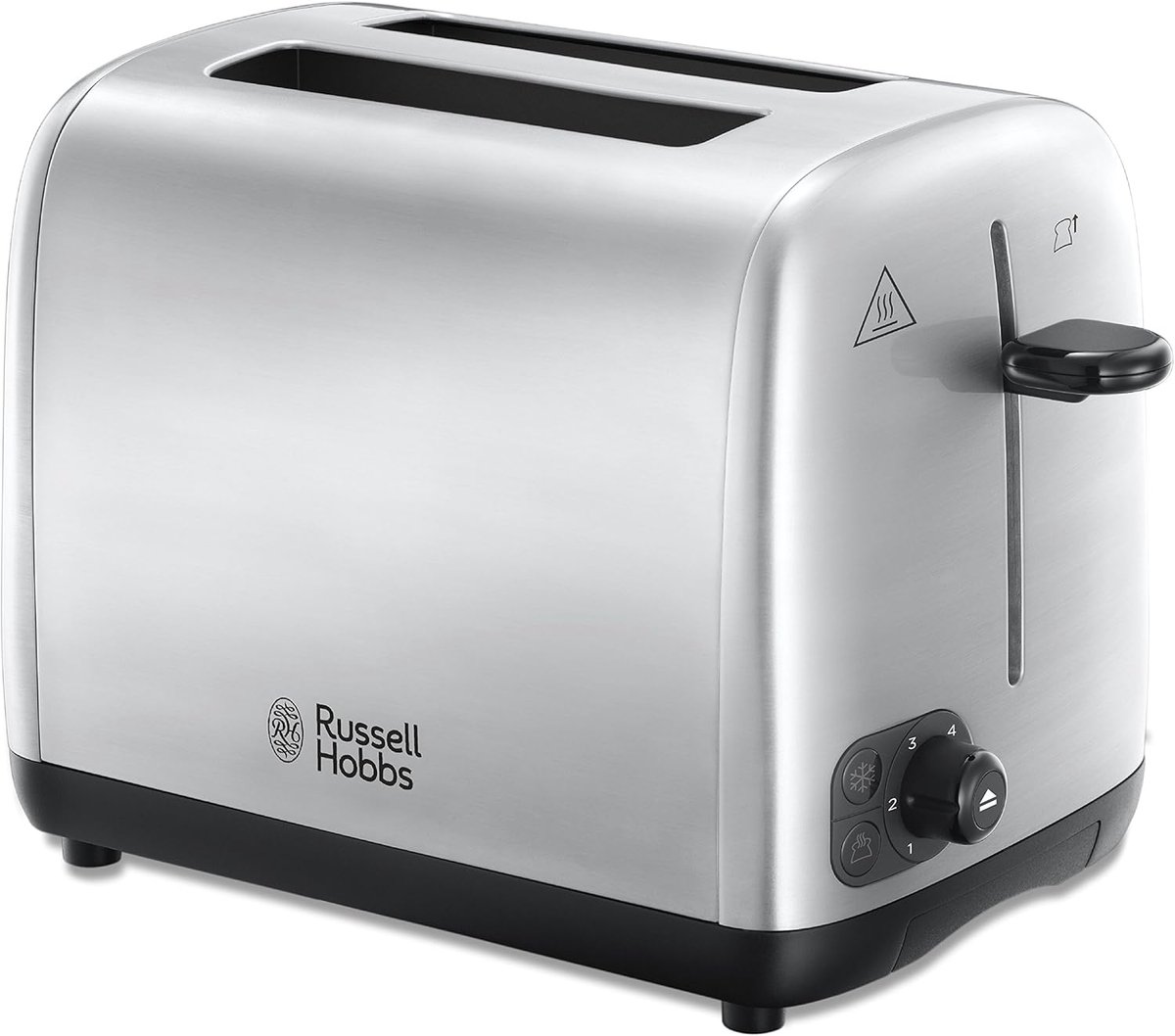 Broodrooster 2 Sleuven - Toast Apparaat - Ontbijt Maken - Gelijkmatige Toast - 26.5x16.8x20cm - Geborsteld Staal