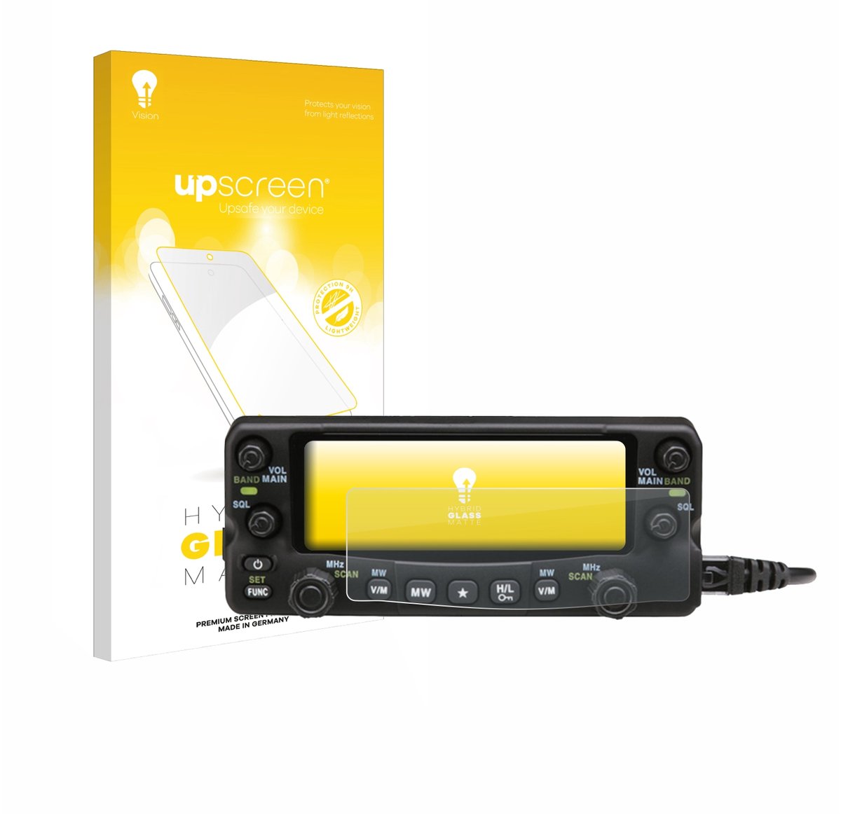 upscreen - Screenprotector voor Alinco DR-735-E - Folie Beschermfolie Beschermglas matte