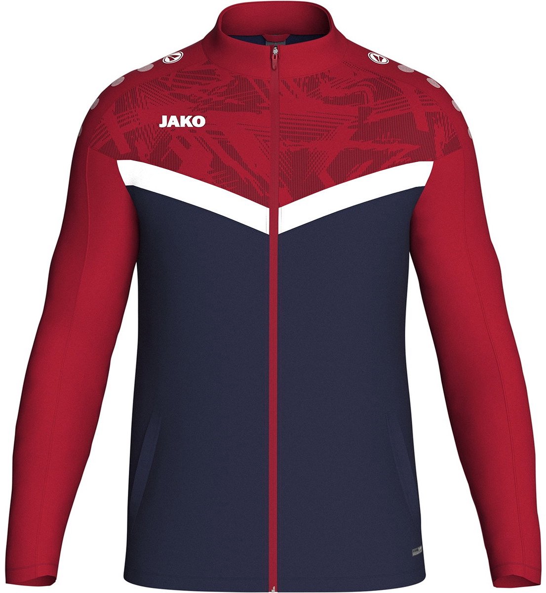 Jako Iconic Polyestervest Kinderen - Marine / Chilirood | Maat: 140
