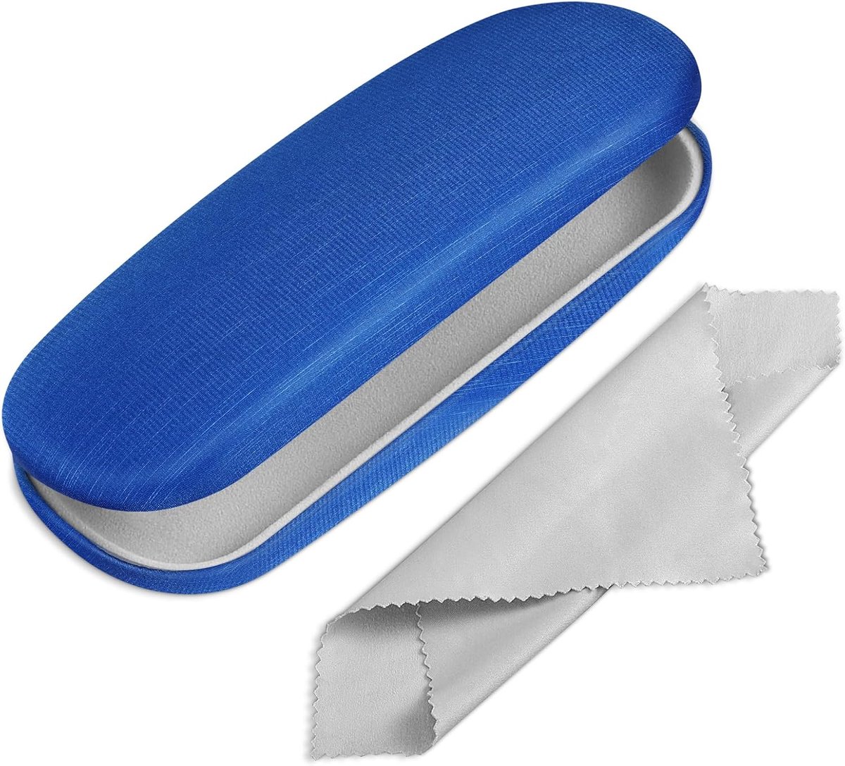 Brillenhoes Hardcase - Opbergdoos Bril - Bescherming Brillen - Stevig Vegan Leer - 16.5 x 6.5 x 3 cm
