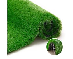 Tapiso Natural Deluxe Kunstgras Groen Grastapijt Hoogpolig 40 mm Grasmat voor Tuin Balkon Terras Veranda Maat- 400x300