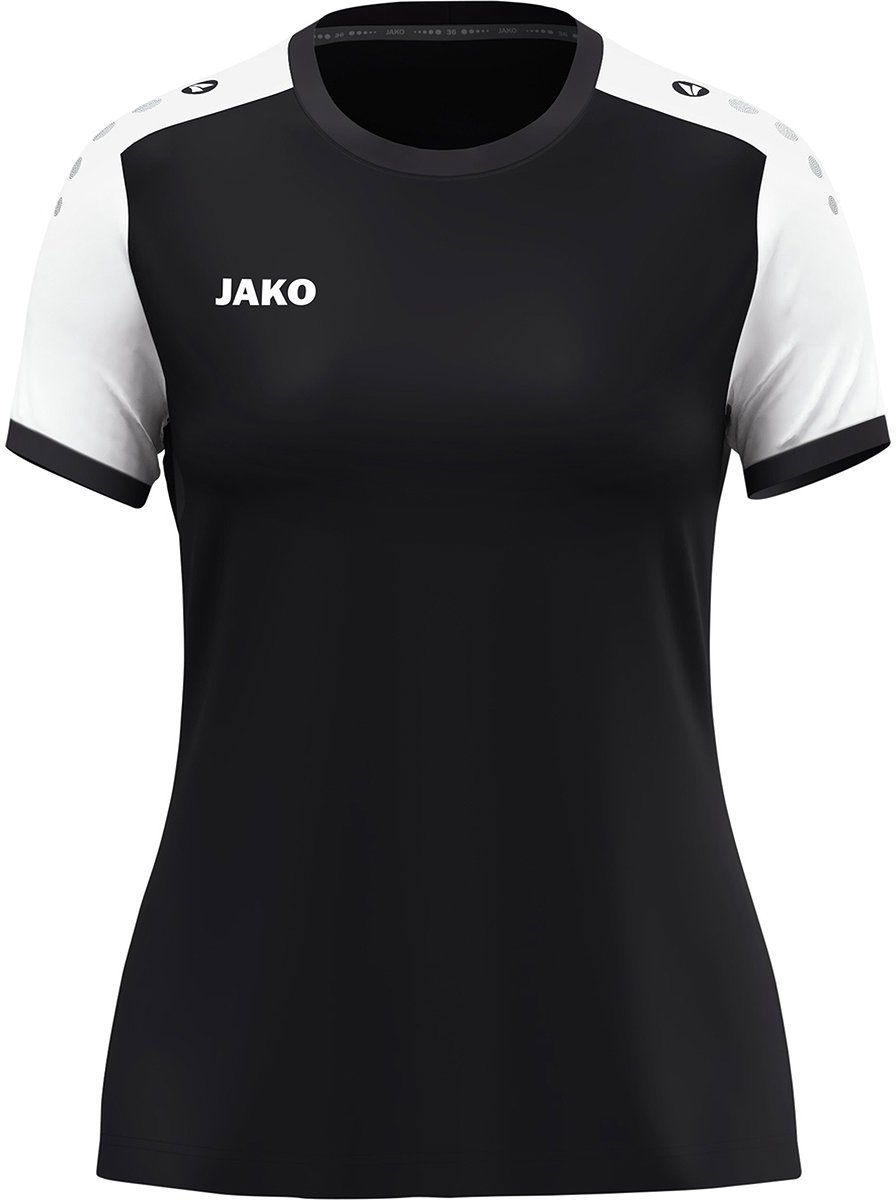 Jako Dynamic Shirt Korte Mouw Dames - Zwart / Wit / Antraciet | Maat: M