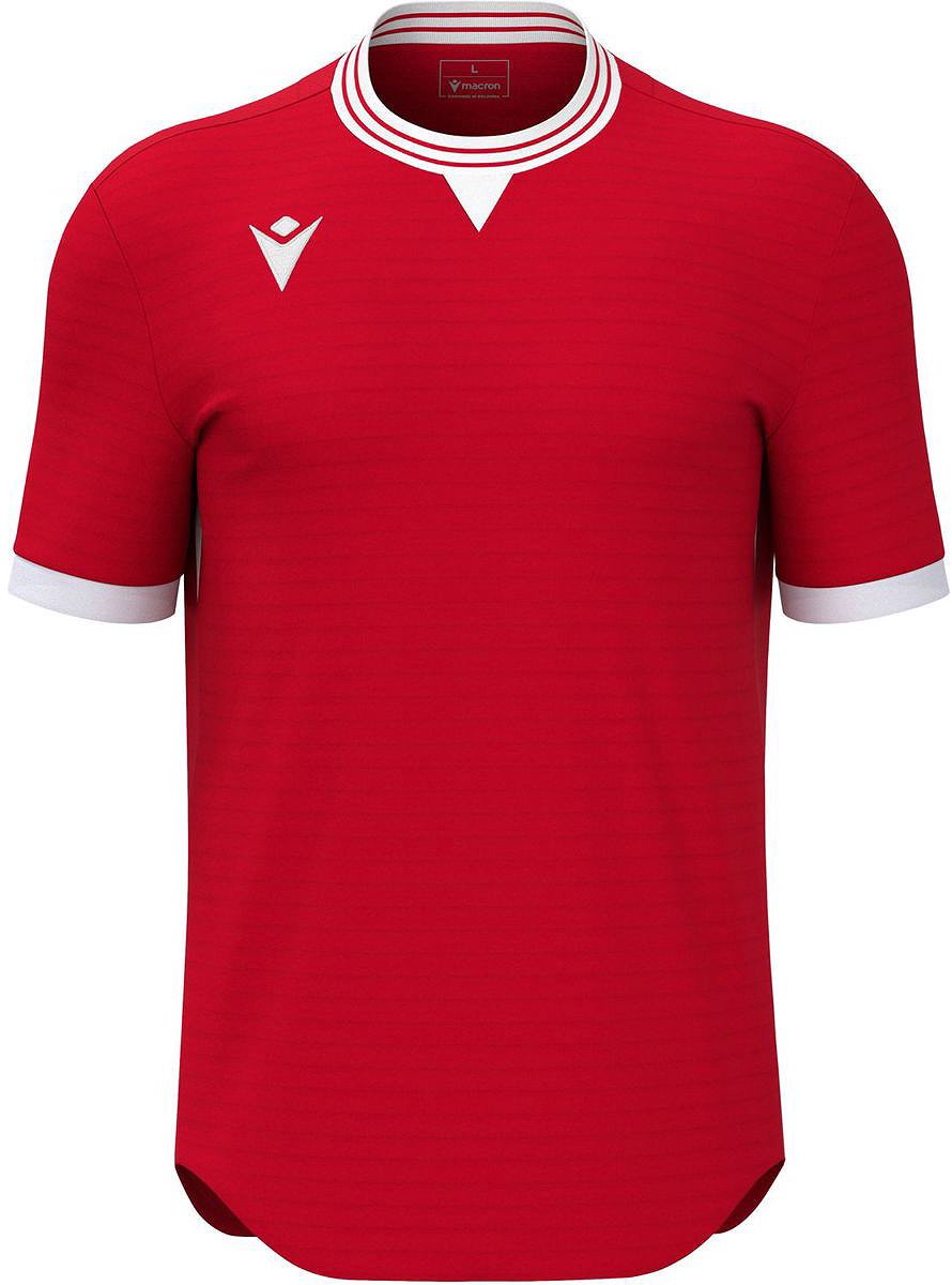 Macron Elves Shirt Korte Mouw Heren - Rood / Wit | Maat: M
