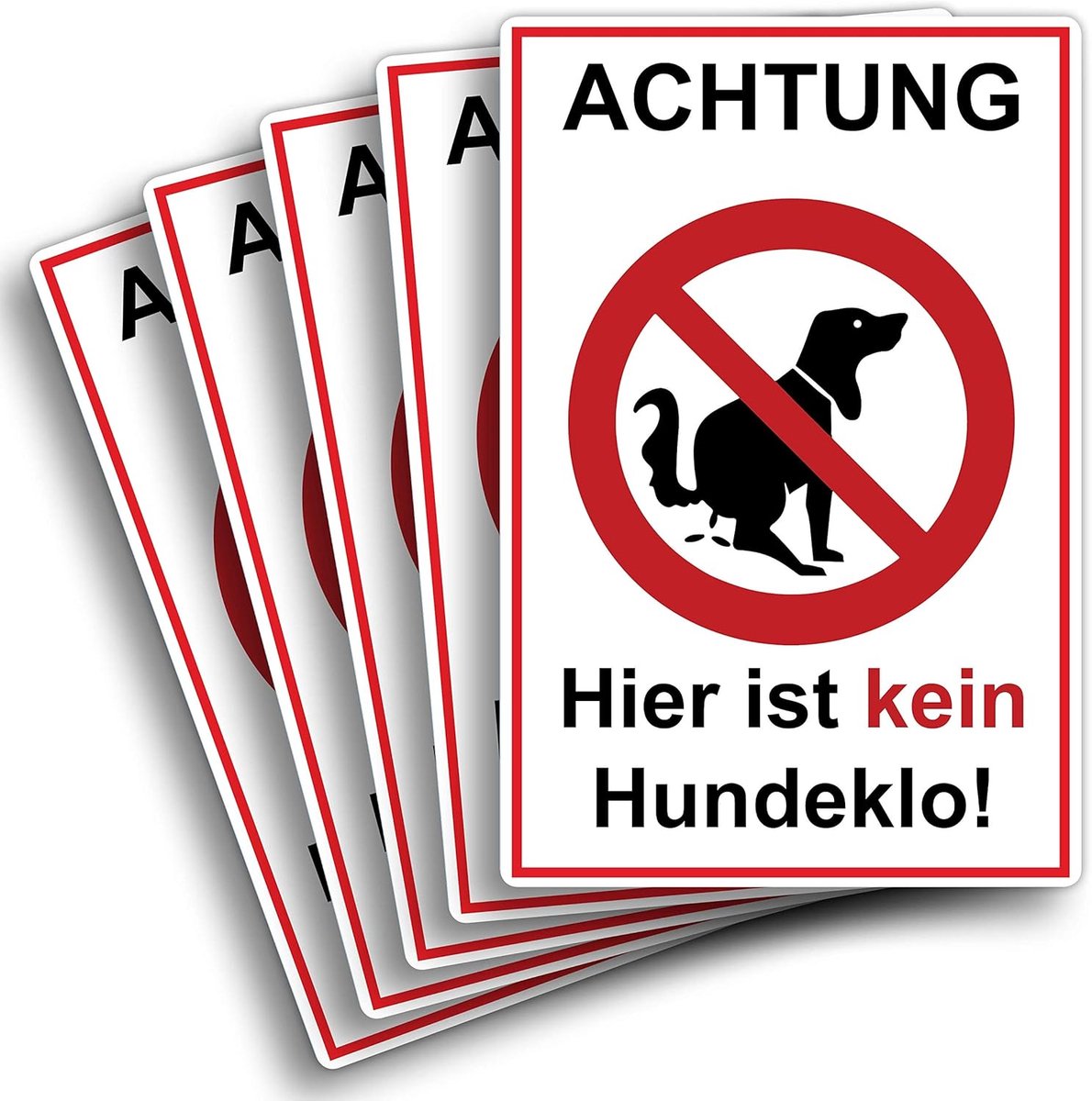 Geen Hond Toilet Bord - Waarschuwingsbord Honden - Huisdieren Beleid - Duurzaam PVC Materiaal - 20x30 cm - Geel Zwart