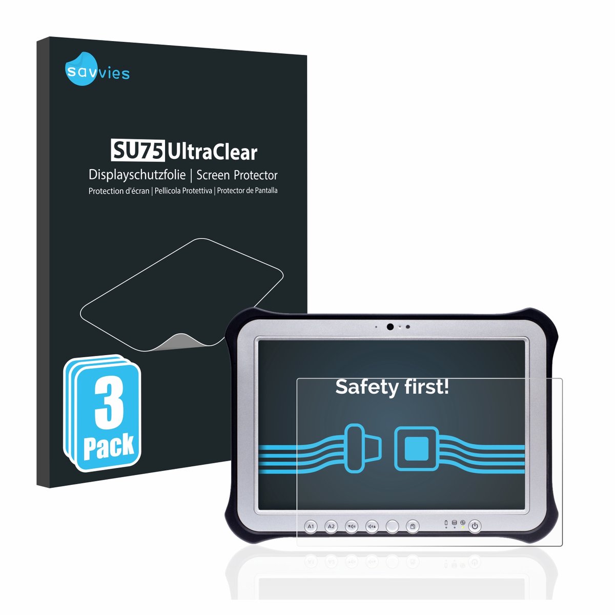 Savvies - Screenprotector Voor Panasonic Toughpad Fz-G1 - Folie Beschermfolie Transparant 3 Stuks