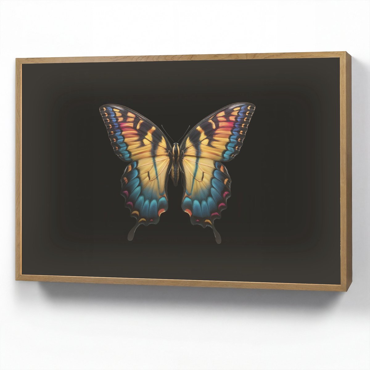 Wandlamp 90x60 cm - Oplaadbaar - Vlinder - Kleurrijk - Speels - Wandlampen binnen woonkame