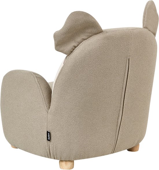 BELIANI HERVIK - Kinderfauteuil - Taupe - Polyester van Merkloos — afbeelding 3