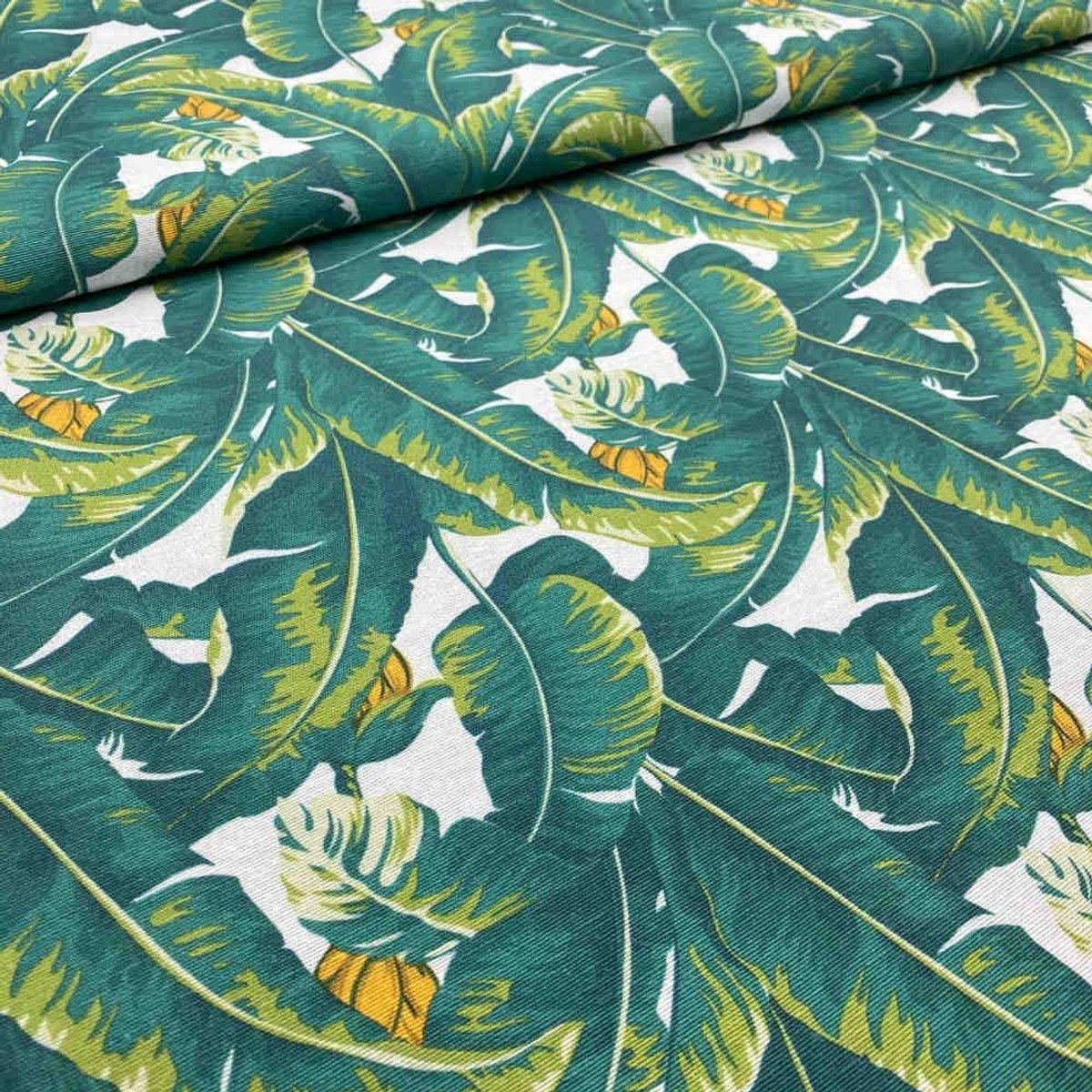 Decoratieve Stof - Print Stof - Decoratie Naaien - Gemaakt in Spanje - 100x280cm - Tropische Bladeren