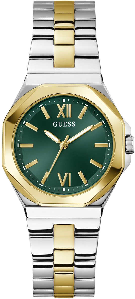 Guess Empress Quartz Analoog Horloge Tweetoon Kast: 100% Roestvrij Staal | Armband: 100% Roestvrij Staal 34 mm GW0873L4