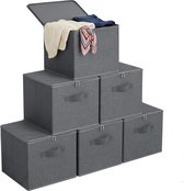 SONGMICS - Opbergbox - Opbergdoos - Met Handgrepen - Set van 6 - Voor Kleding en Accessoires