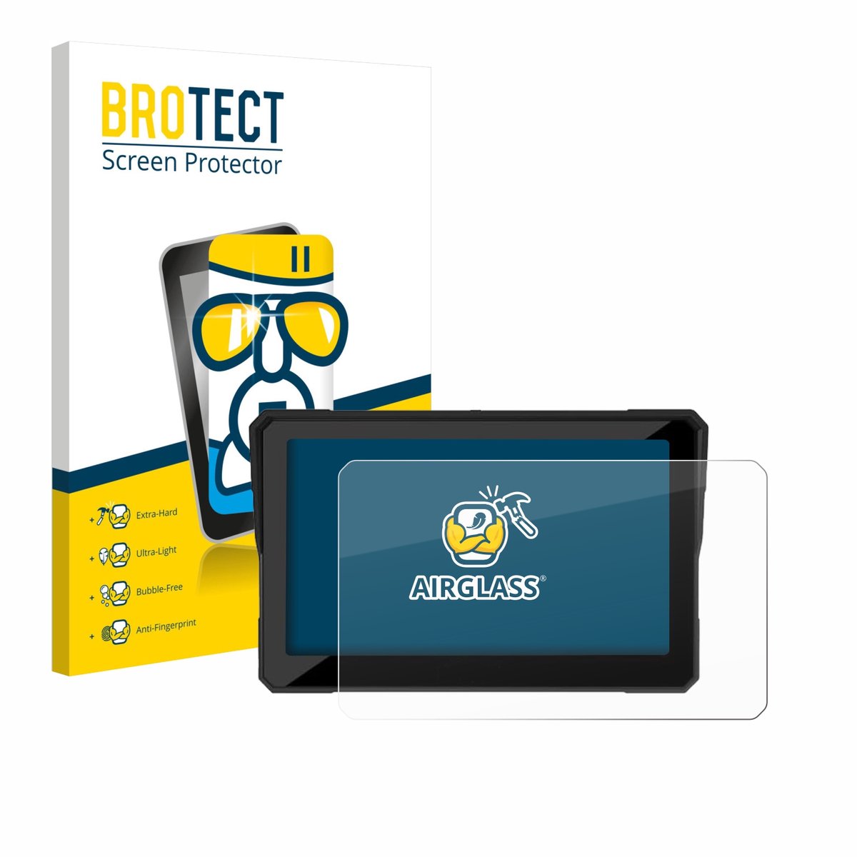 Screenprotector voor Carpuride W702S Pro 7" Beschermglas transparant