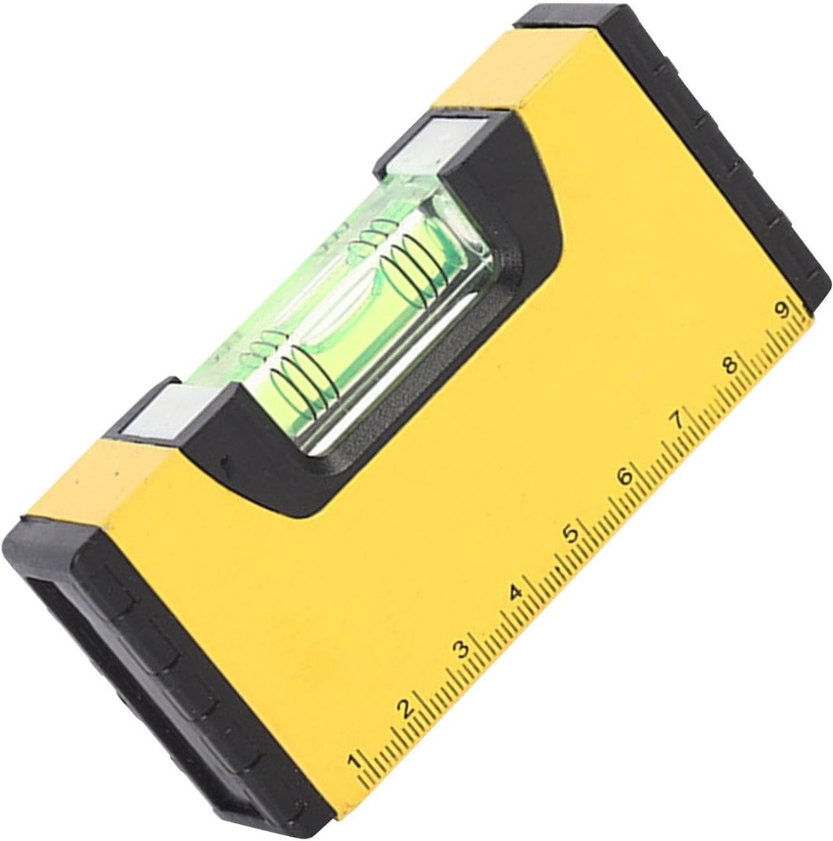 Waterpas Tool - Magneet Leveler - Nauwkeurig Meten - Sterke Rubberen Magneet - 10 x 5 x 25 cm