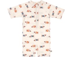 Lässig Beach Dog UV Pakje Korte Mouw - Maat 62/68 - Orange/Dark Sea