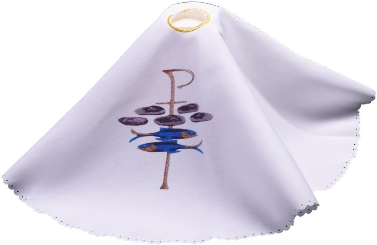 Altaarkleed - Ritueel Doek - Spirituele Ceremonie - Duurzaam Polyester - 45cm Diameter - Wit